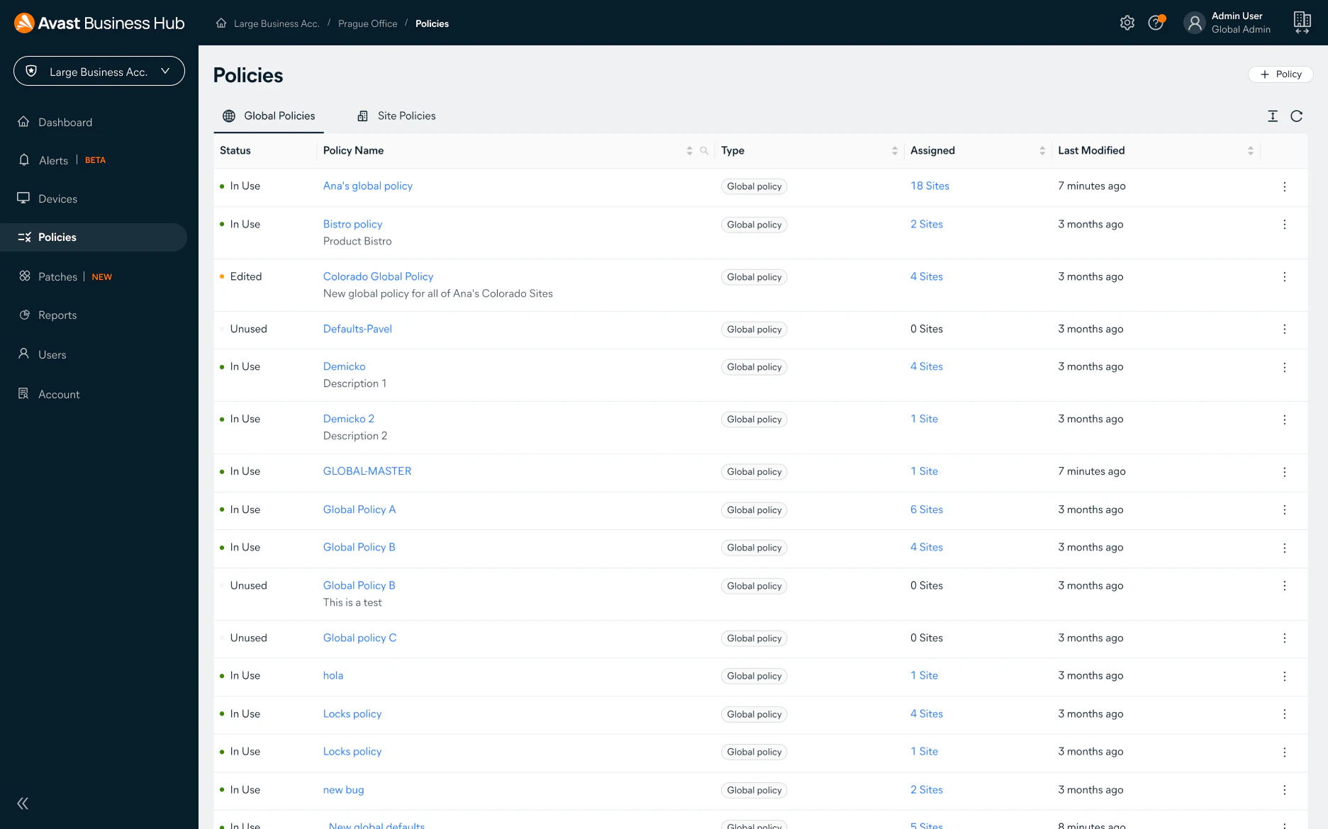 screenshot of Avast Essential Business Security